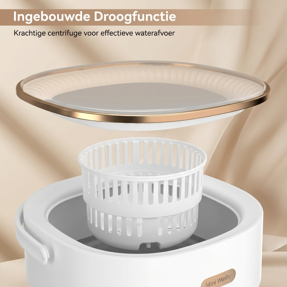 Vora Opvouwbare Camping Wasmachine 15L – Draagbare Mini Wasmachine voor Camping & Camper