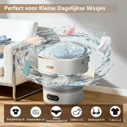 Vora Opvouwbare Camping Wasmachine 15L – Draagbare Mini Wasmachine voor Camping & Camper